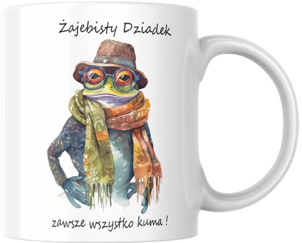 Kubek dla dziadka Żajebisty Dziadek wzór 2