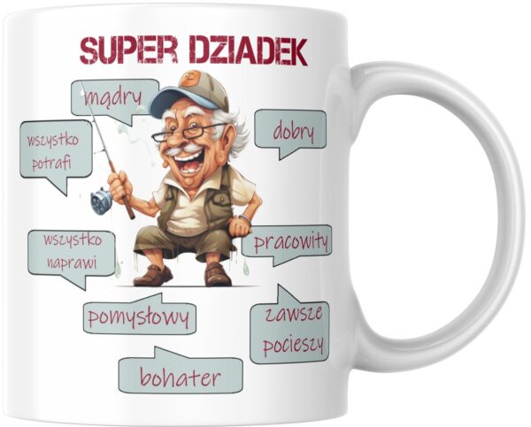 Kubek dla dziadka Super Dziadek wzór 2